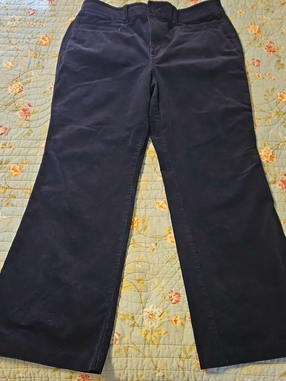 Talbots Navy Boot-Cut Pants